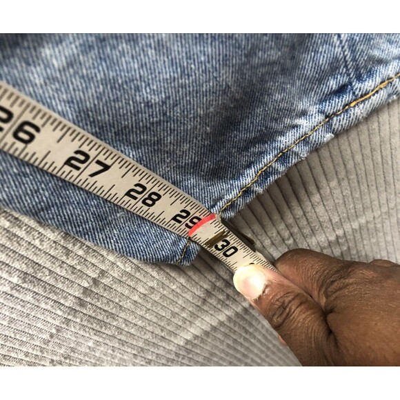 H&M Denim Boyfriend Jeans 25/32 Low Waist Tapered Leg Stained Factory Destroyed - Picture 9 of 15